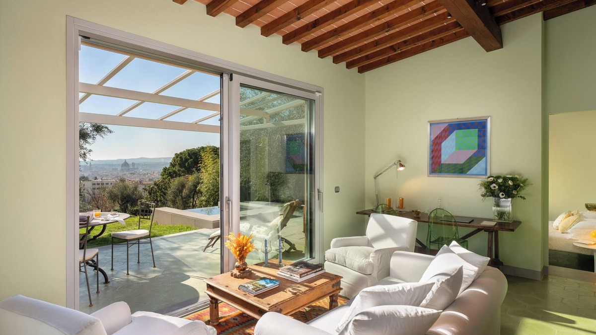 Le Cure House | Villino Arancio, Florence Panorama, small pool surrounded by olive trees