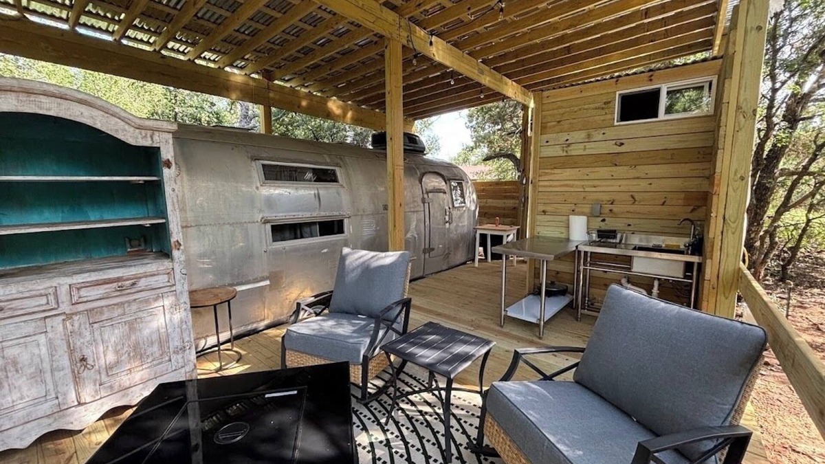 Mineral Wells House | Vintage Airstream Retreat