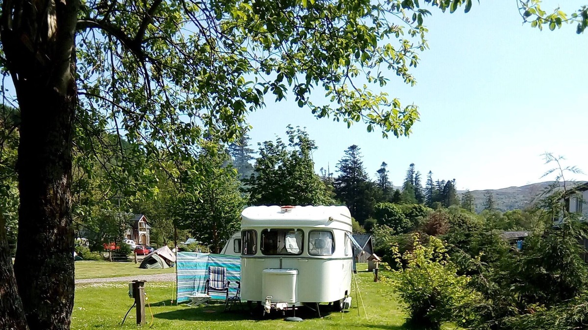 Strontian House | Vintage Caravan - On quiet coastal village campsite, ready for your arrival