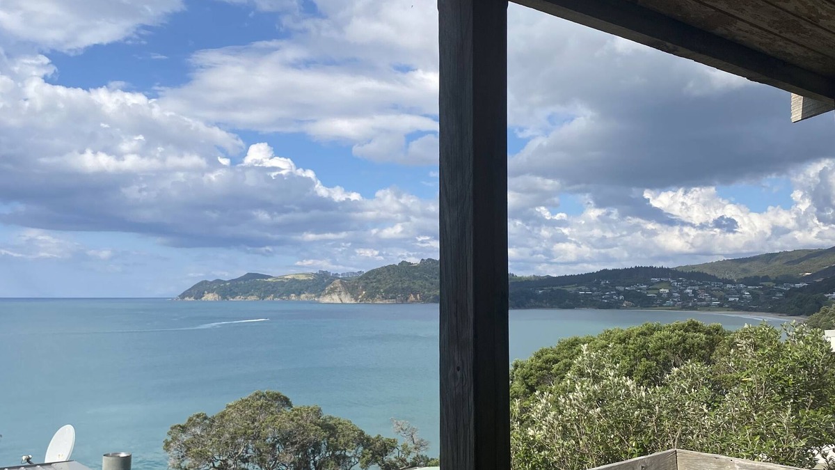 Langs Beach House | Virtually beachfront family bach, secluded Ding Bay (Langs)