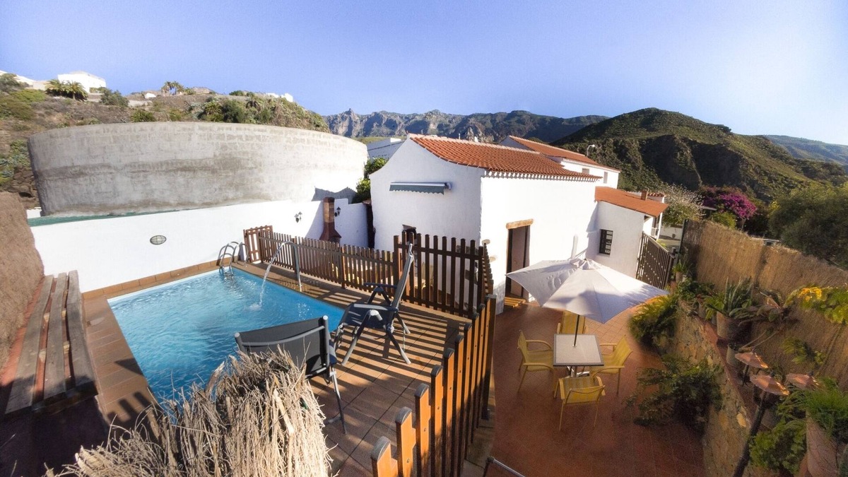 Hoya de Tunte Cottage | Vivelorural casa Tunte 1, piscina y terraza