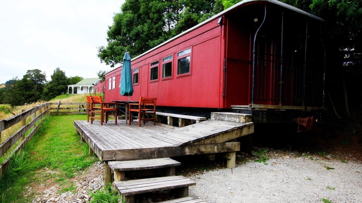 Waitomo Caves House | Waitomo Express - 1918 Train Carriage Change listing Preview listing