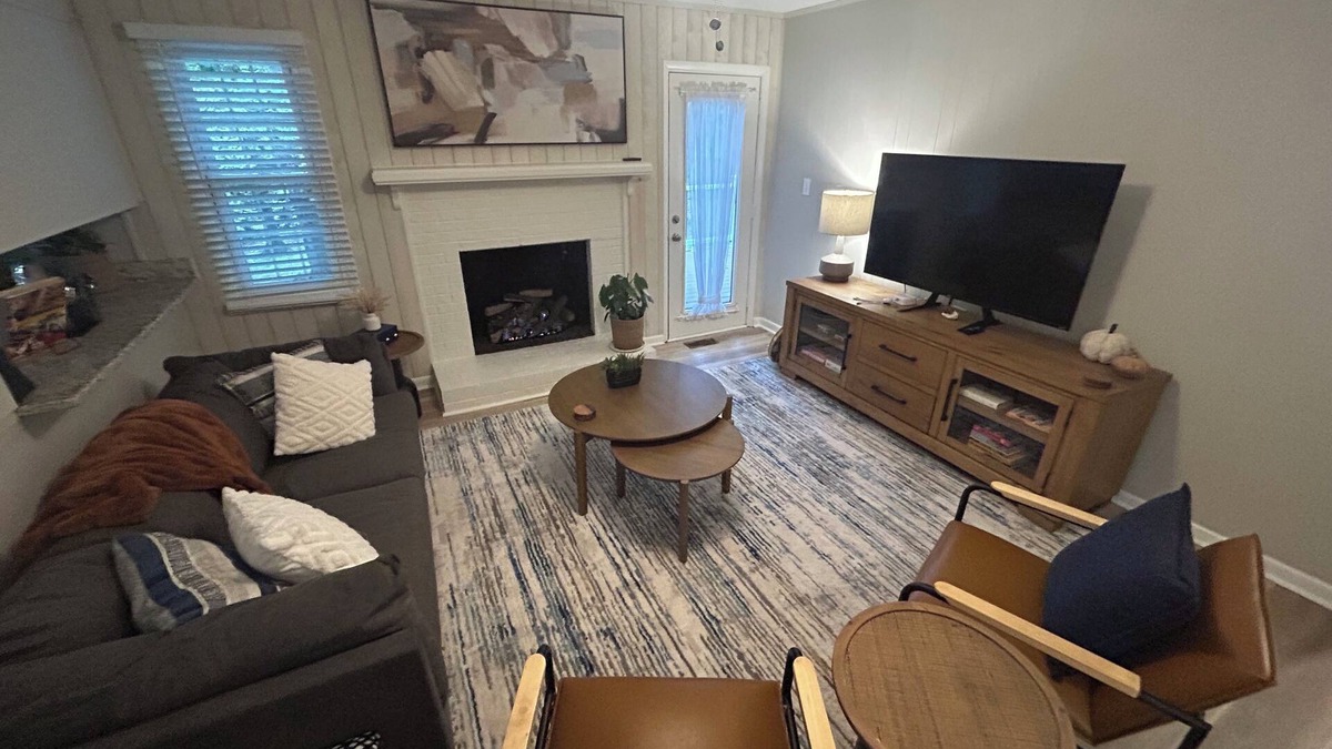 Cary House | Walk to downtown Cary-pet friendly with large fenced yard, a peaceful retreat!