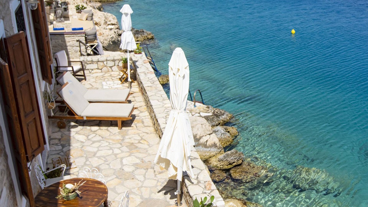 Halki Villa | Water-front Boutique Villa, ndirect access to the sea and private big terrace