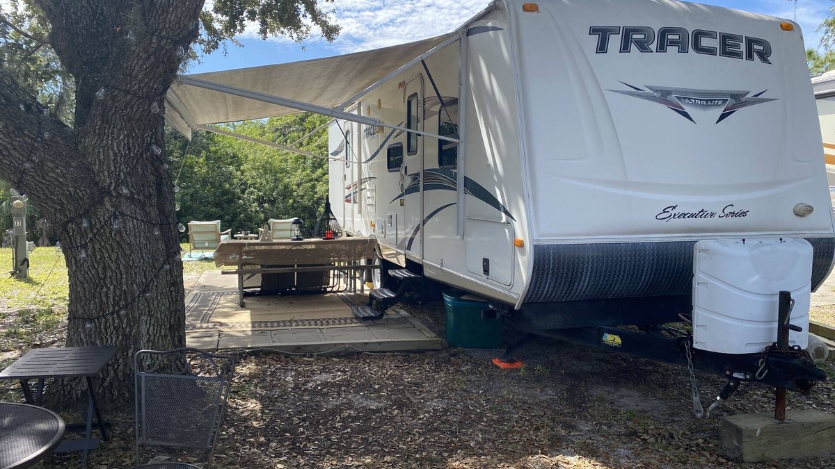Riverwood RV Rental | Water Front Tracer RV by Glampers Camp
