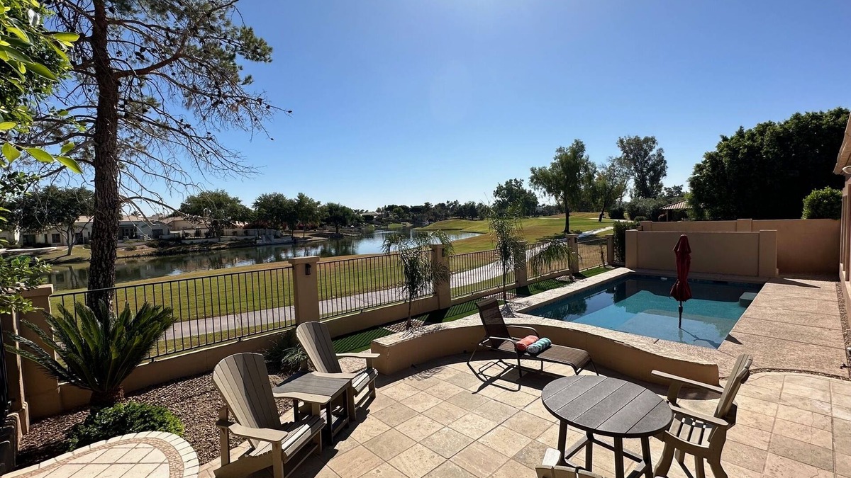 Ocotillo House | Water/Golf Course Backyard | Heated Pool Included in Price | Modern 3 bedroom