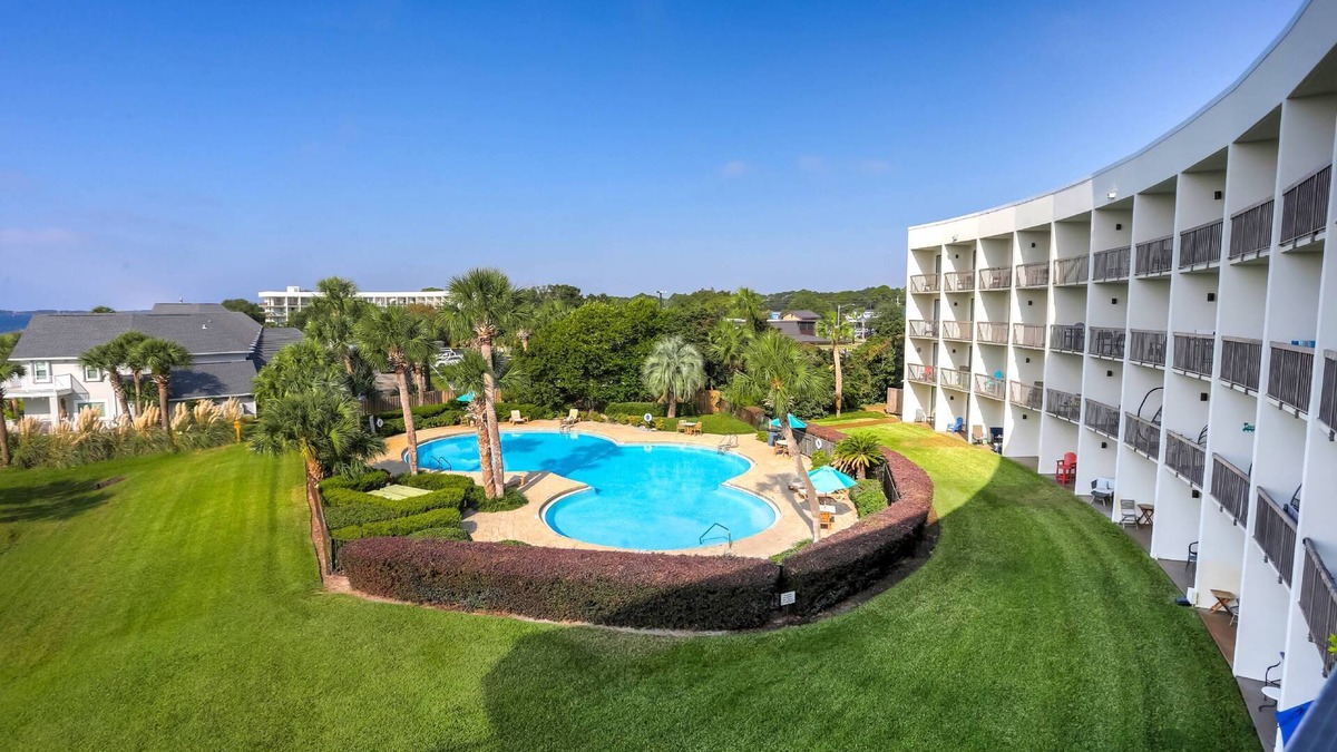 Mary Esther Condo | Water Views|Pool|Steps Away from Intracoastal Waterway & Sandy On-Site Beach|3 miles to Gulf Beaches