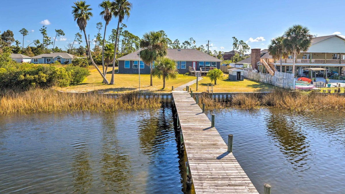 Callaway House | Waterfront Callaway Bayou Home w/View & Boat Slip