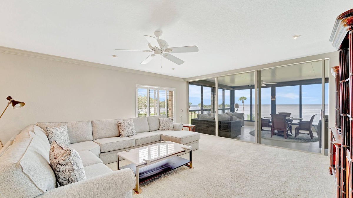 Burnt Store Marina Condo | Waterfront condo with gorgeous view, enclosed lanai, W/D, WiFi & community pool