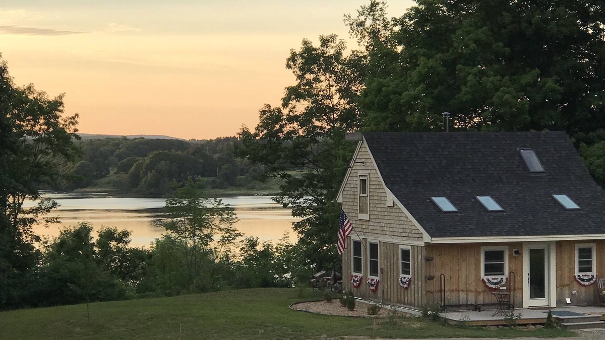 Belfast Cottage | Waterfront cottage with deep water dock, ocean front.