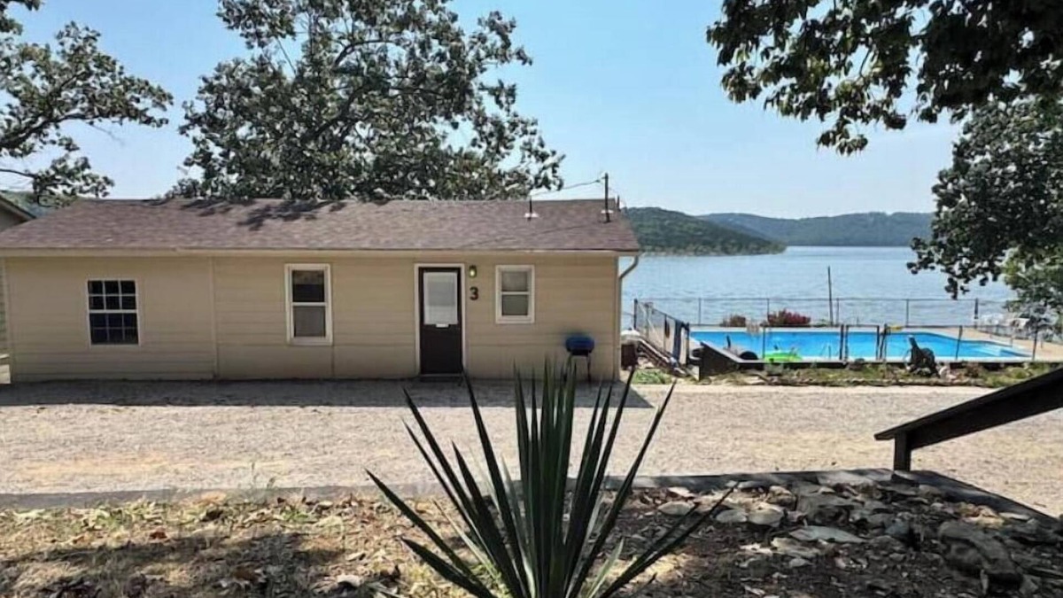 Boulder Point Cabin | Waterfront Getaway w/Pool + Dock. Pet-Friendly!
