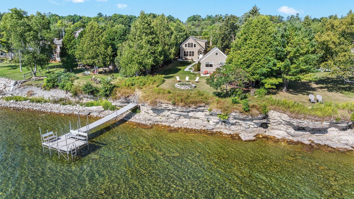Baileys Harbor House | Waterfront home in Downtown Baileys Harbor- Across from the Brewery!
