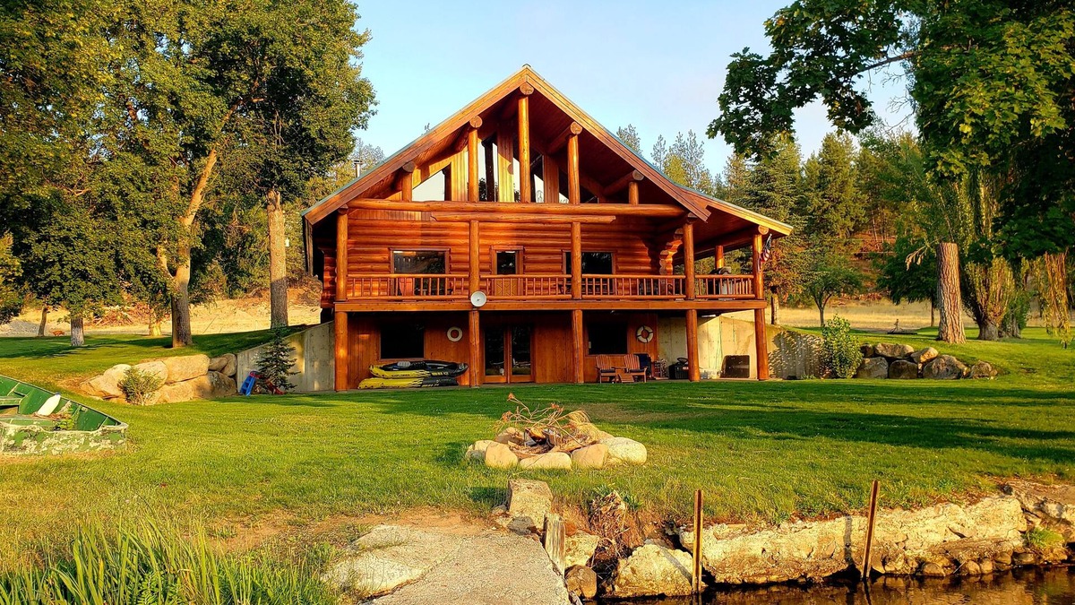 Tumtum House | Waterfront home on Spokane River w/boat launch, firepit, privacy & views