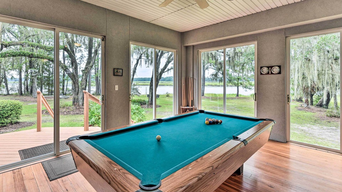 Okatie House | Waterfront Home w/Shared Dock on Okatie River