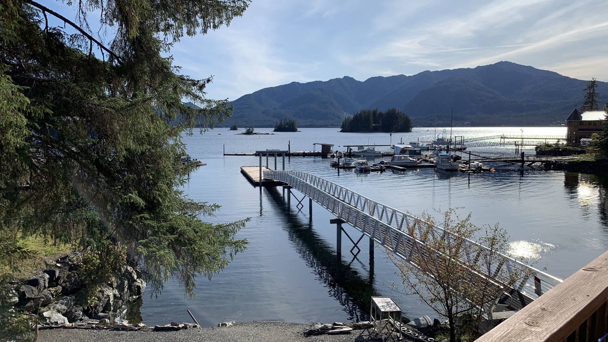 Ketchikan House | Waterfront home with a dock for your boat not far from the marina.