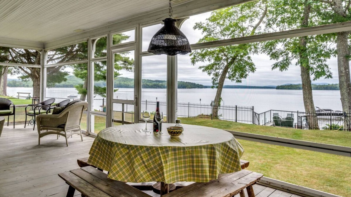 Melvin Village House | Waterfront home with boat dock, screened-in porch, large deck