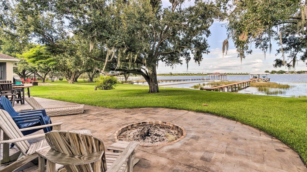 Lake Placid House | Waterfront Lake Placid Home w/Dock & Fire Pit
