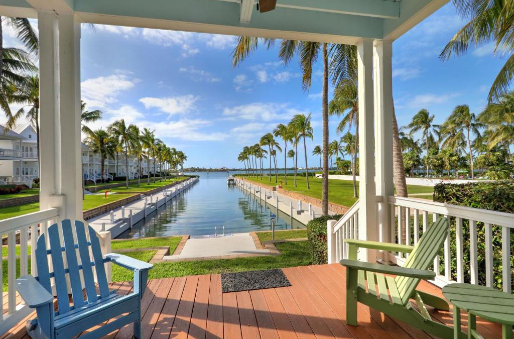Coral Lagoon House | Waterfront luxury Villa 29 with sunset views and boat slip townhouse