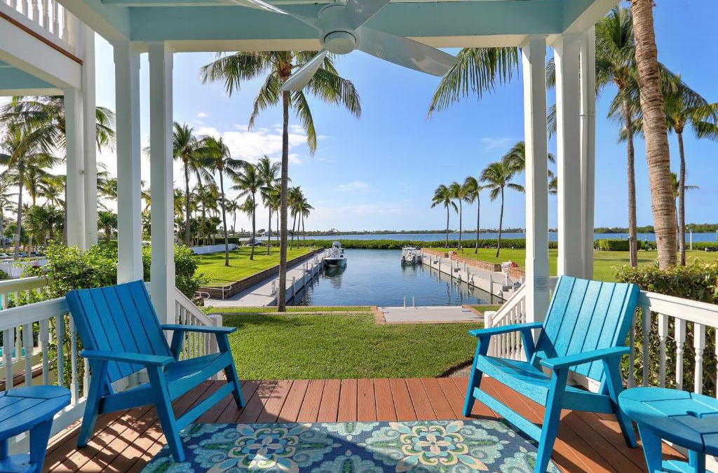 Indigo Reef Marina Homes House | Waterfront luxury Villa 43 with spectacular sunset views and boat slip townhouse
