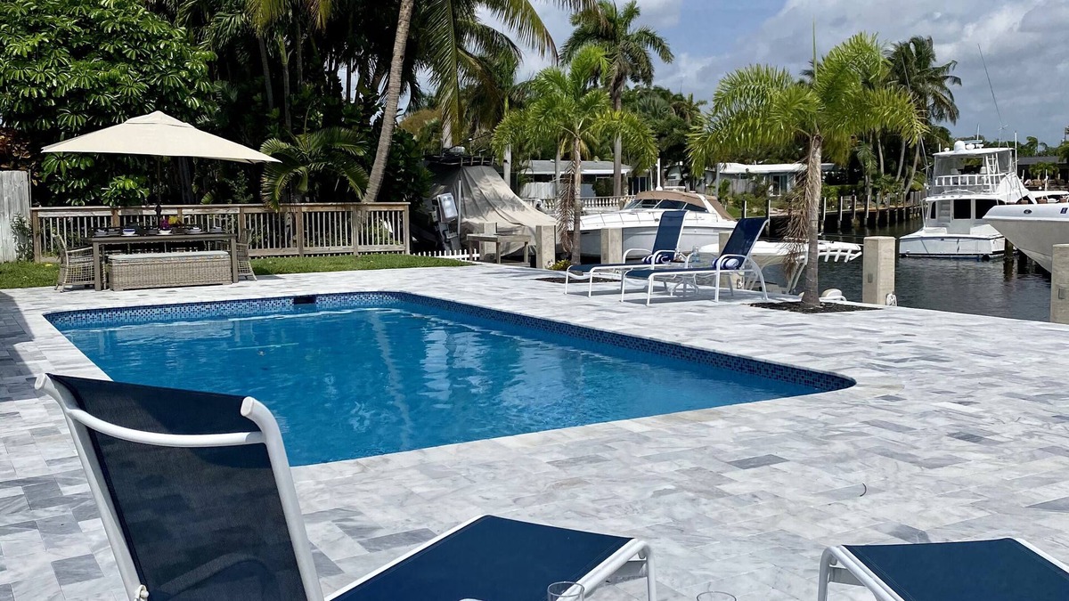 Lighthouse Point House | Waterfront Oasis with Pool: Experience Serenity by the Water!