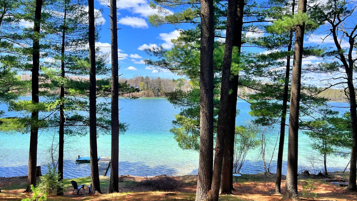 Waupaca House | Waterfront Paradise! Boat available for rent.