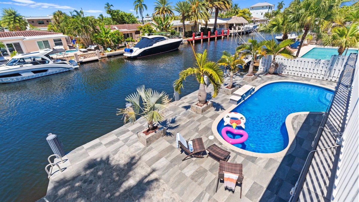Pompano Isles House | Waterfront w/Heated Pool! Managed by BNR Vacation Rentals
