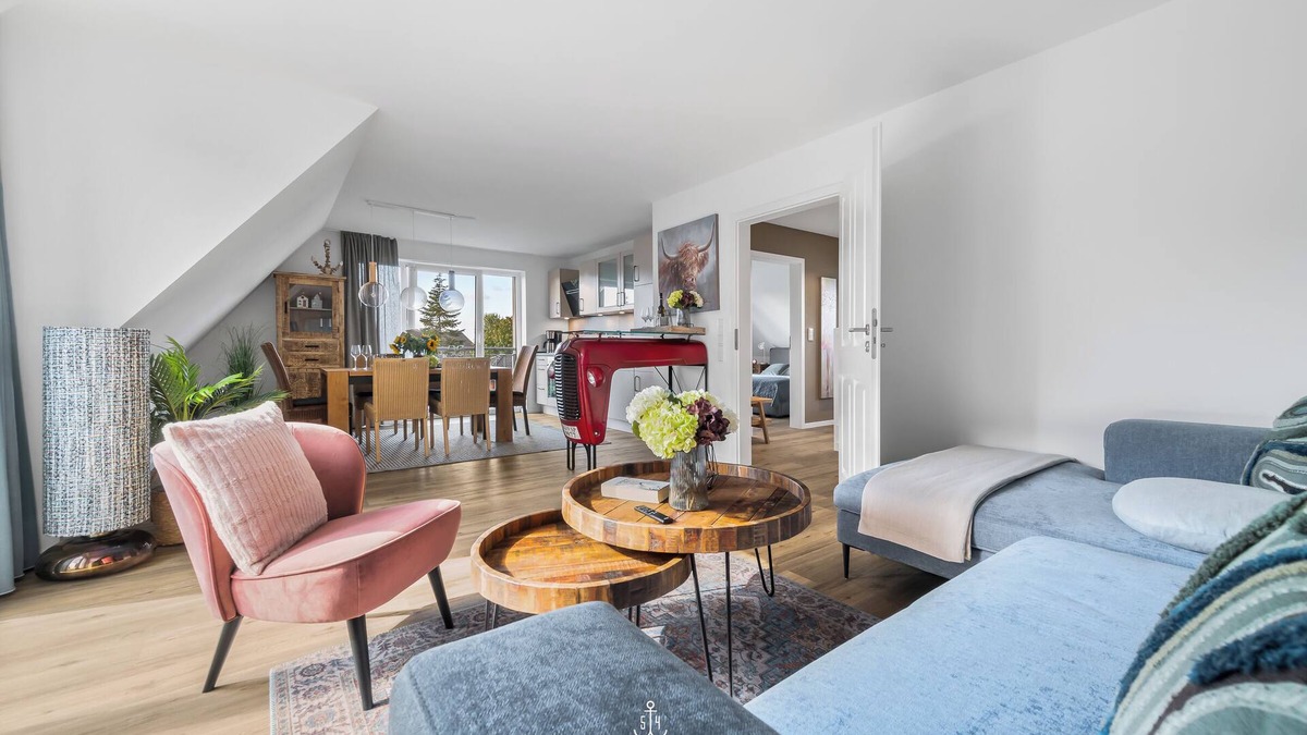 Norddeich Apartment | Westwind - Zwischen Büsum und St.peter-ording mit Balkon, Parkplatz und Wlan