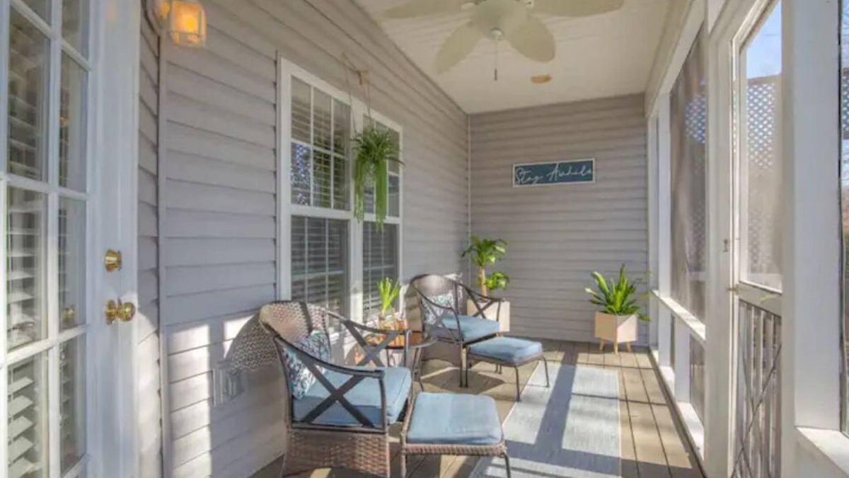 Five Forks House | Whimsical 4 bedroom house with a cozy backyard