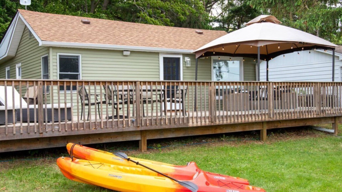 Whitewater House | Whitewater Lake Living - Large Deck - In The Heart of the Kettle Moraine