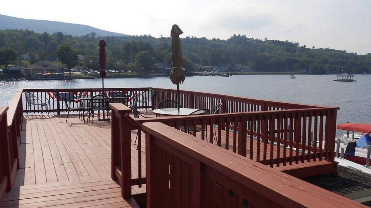 Alton Bay House | Winnipesaukee lakefront house includes slip, deck, hot tub & sleeps up to 11
