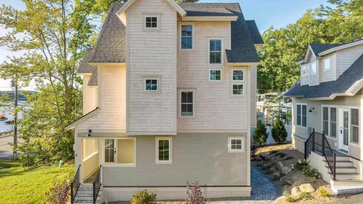 Laconia House | Winnipesaukee Lakefront with Boat Dock Home in Paugus Bay