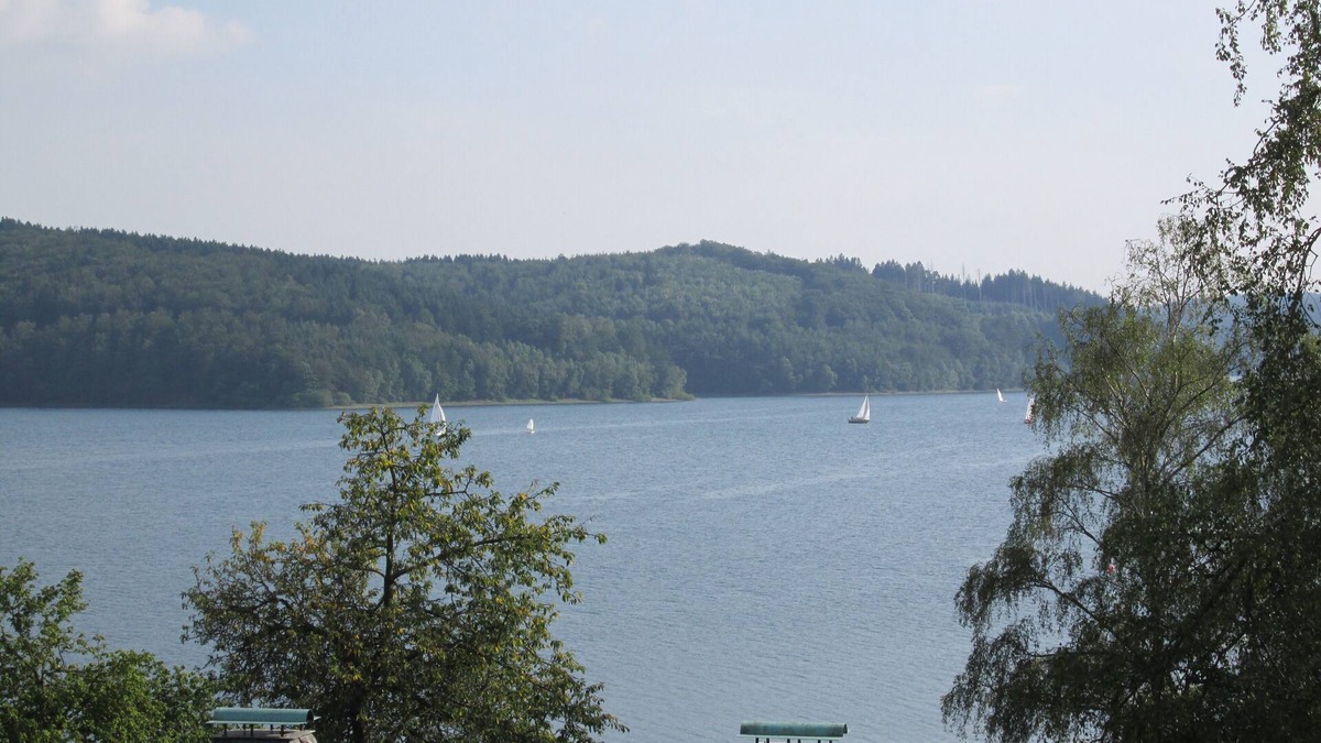 Langscheid Apartment | With swimming pool and view of Lake Sorpe