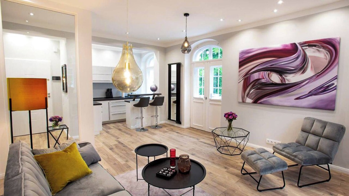 Radeberger Vorstadt Apartment | Wohnperle Estelle *electric fireplace*balcony*villa*