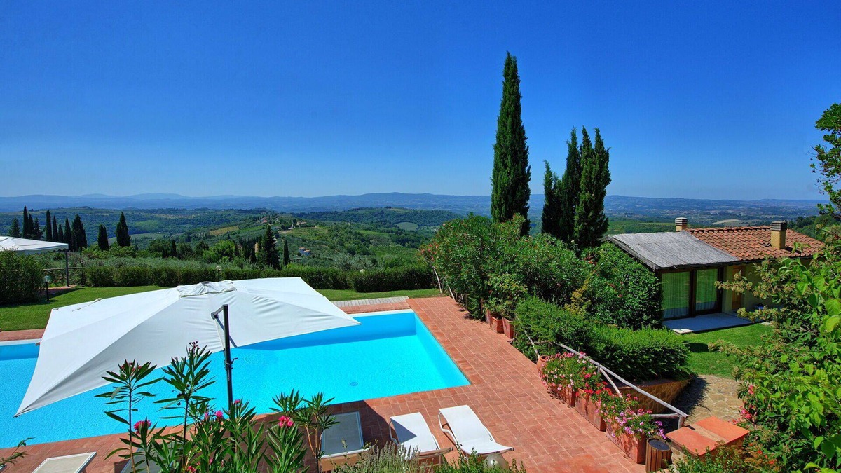 Magliano Villa | Wonderful private villa with pool, WIFI, A/C, TV, balcony, panoramic view, close to Greve In Chianti