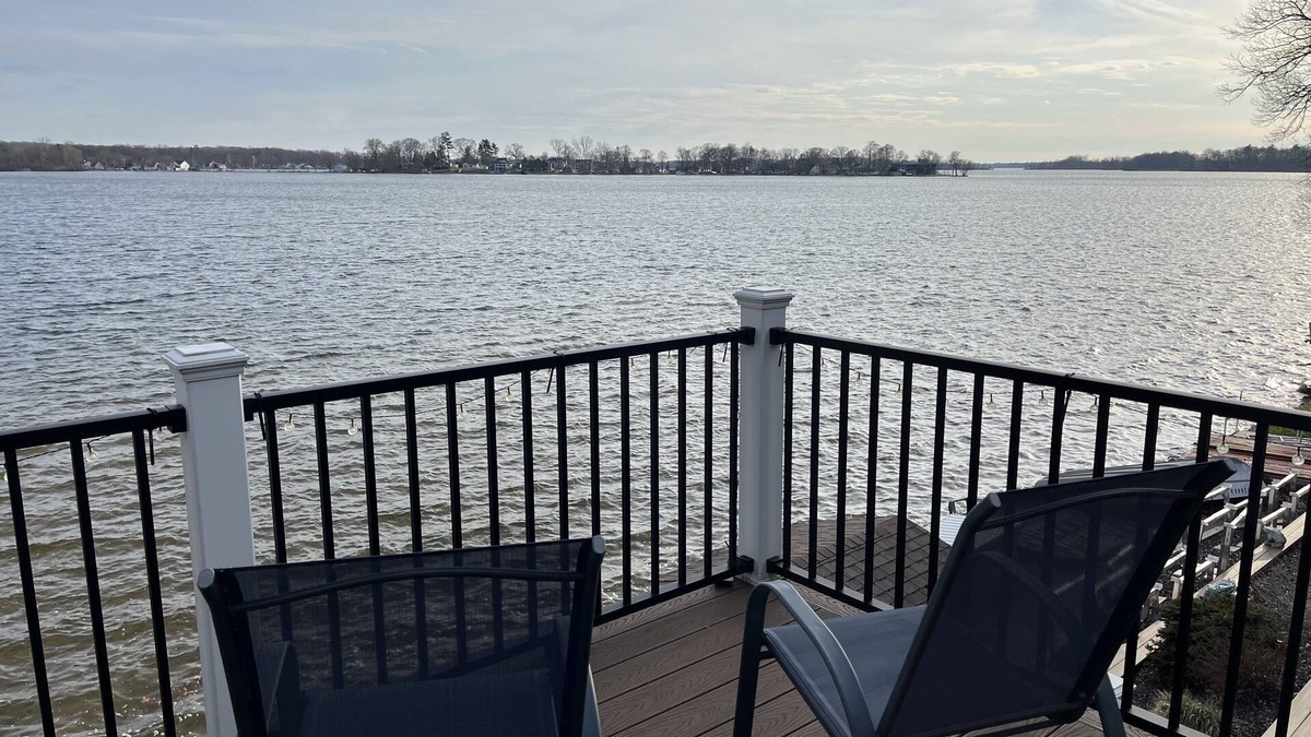 Middleville House | Wonderful 4 bedroom house on Gun Lake. Stunning view from main deck; waterfront