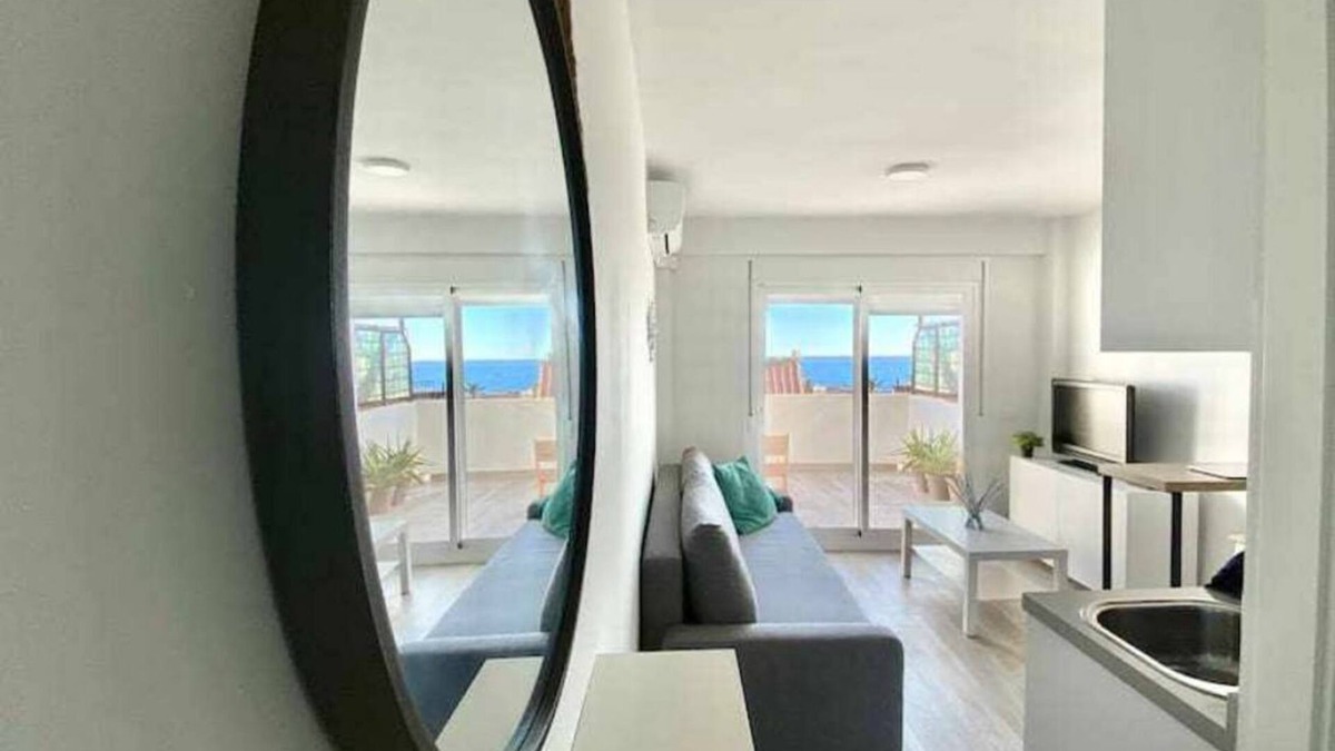Pedregalejo Apartment | Wonderful studio with terrace and sea views, in Pedregalejo neighborhood