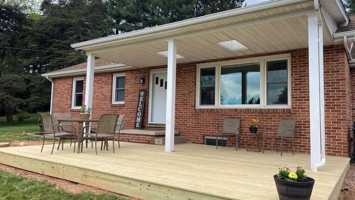Dover House | Wooded and secluded 3-bed home with a view, game room, fire pit and gym in Dover