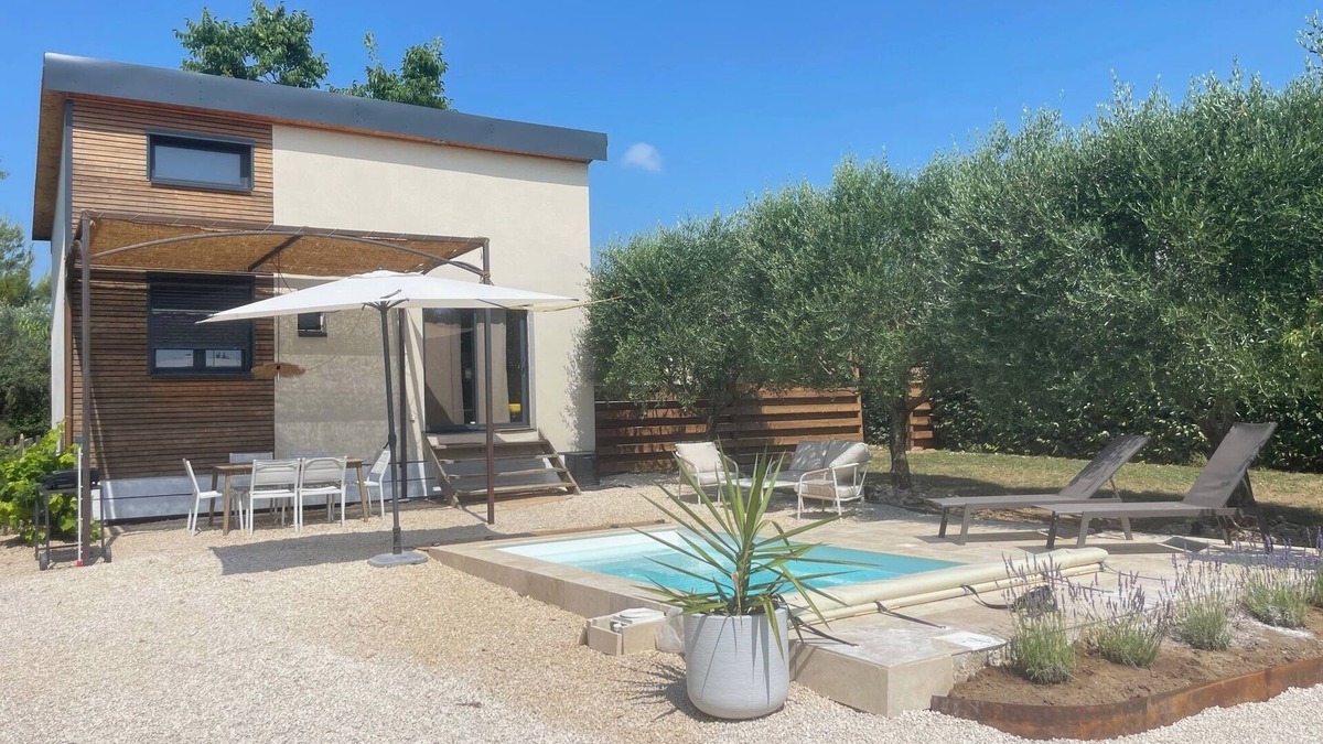 Bagard House | Wooden house in the countryside 5min from Anduze with private heated pool