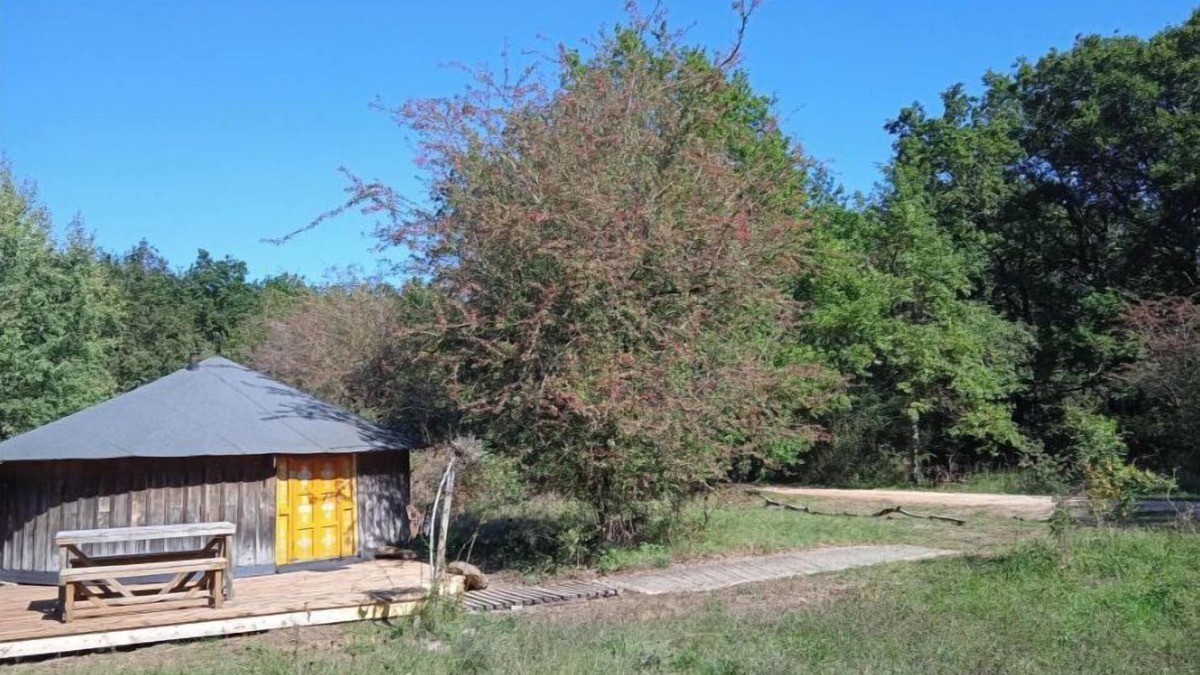 Gennes-Val-de-Loire Cabin | Wooden yurt La Citrolle in Le Thoureil, Maine & Loire