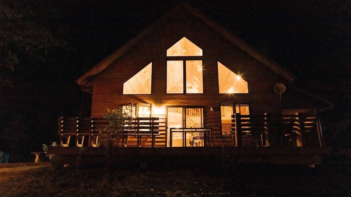 Finlayson Ski Chalet | Woodland Wonderland: 40 acres, a Home, a Cabin, & a Pond