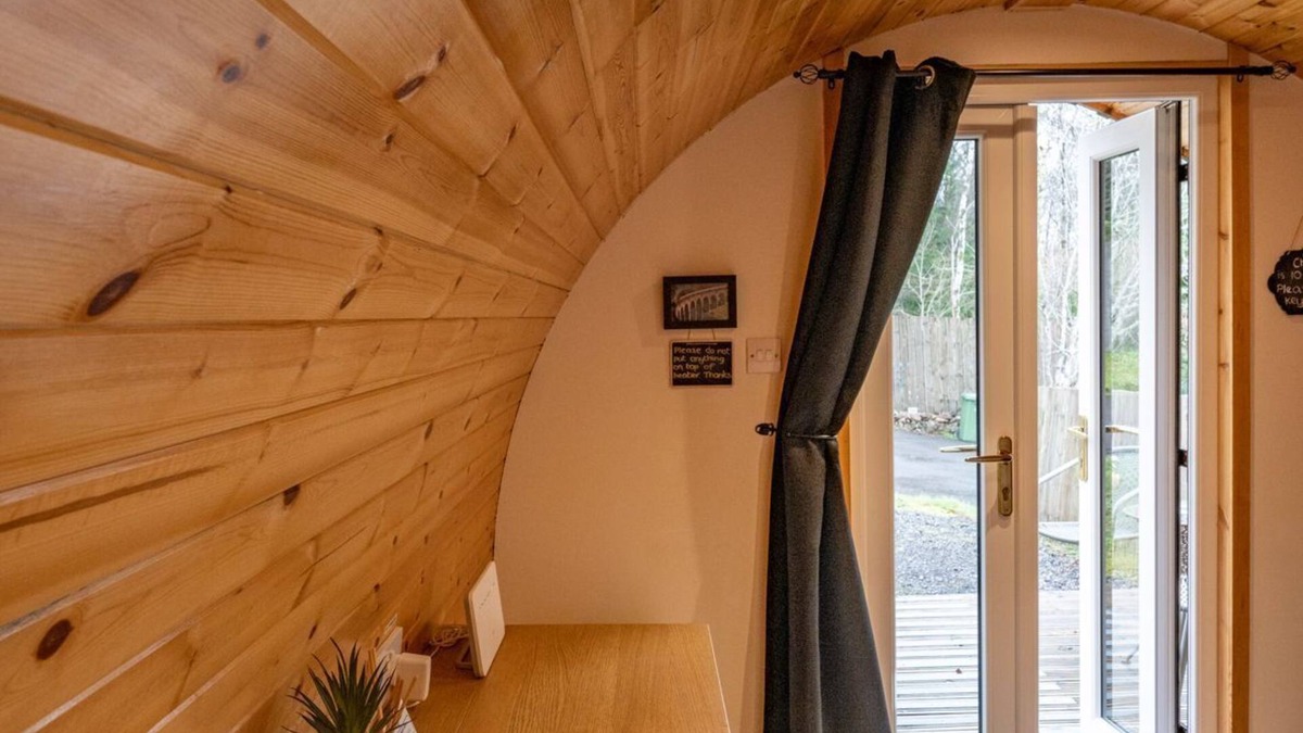 Corpach Ski Chalet | Woodside Pod - a garden pod that sleeps 2 guests in 1 bedroom