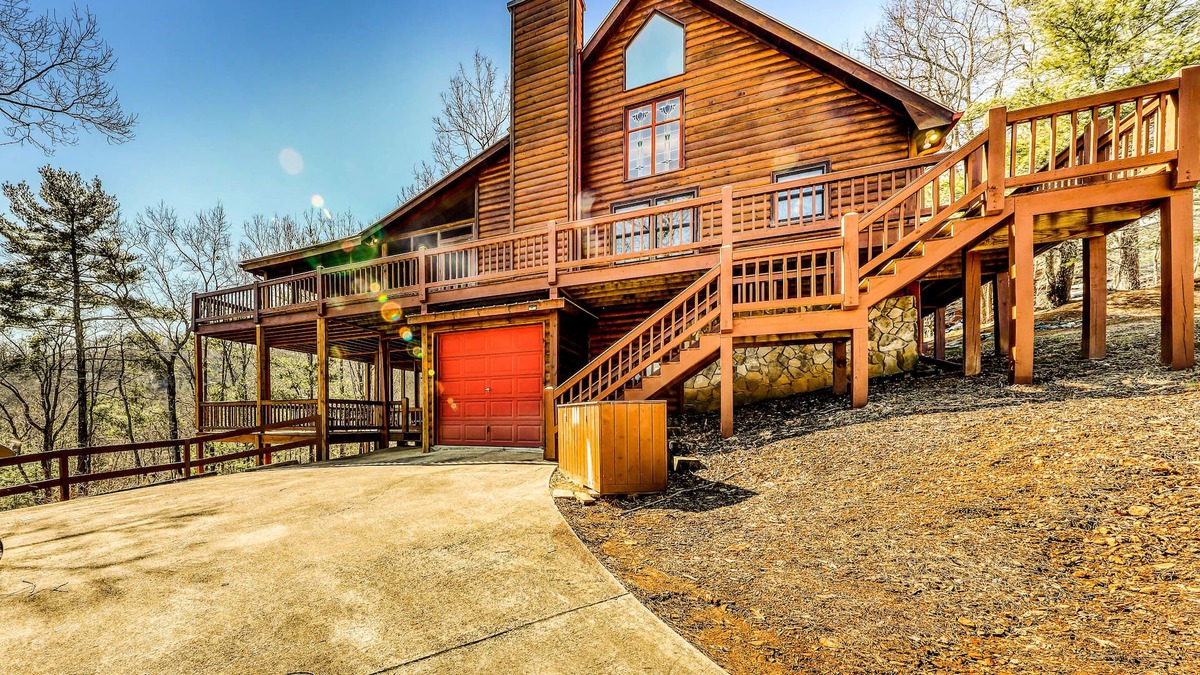 Necowa Cove Cabin | Woodsy, Dog-Friendly Cabin w/Lake & Mountain Views, Private Hot Tub, & Grill