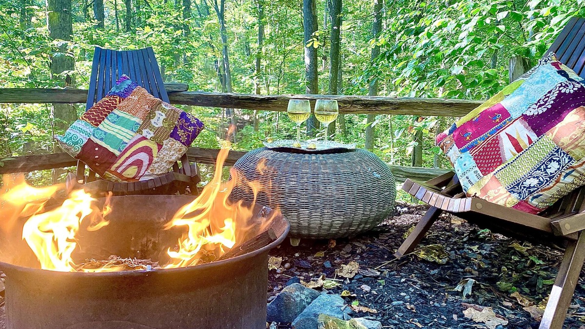 Blairsville House | Yoga & Peaceful, Elegant, Bohemian Vibes Surrounded by Forest
