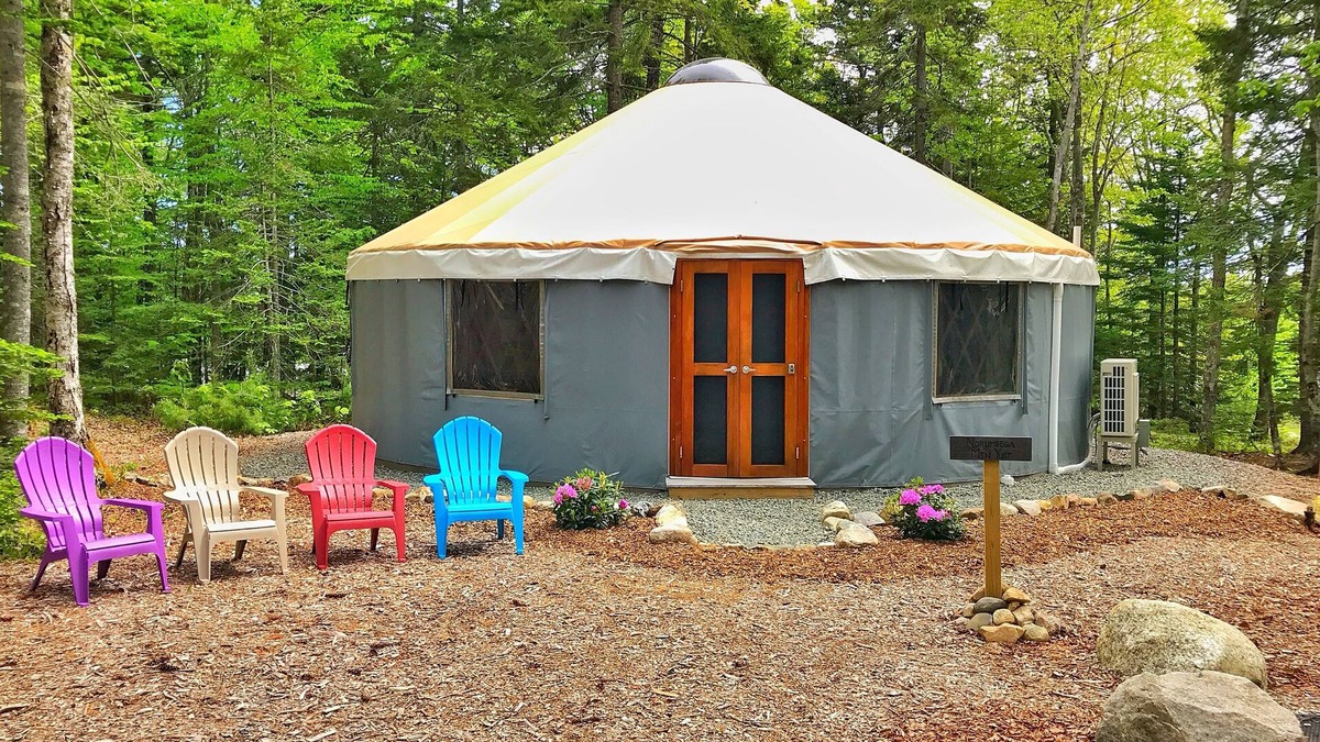 Southwest Harbor Cottage | Yurt Glamping on the Quiet-side of Acadia National Park!