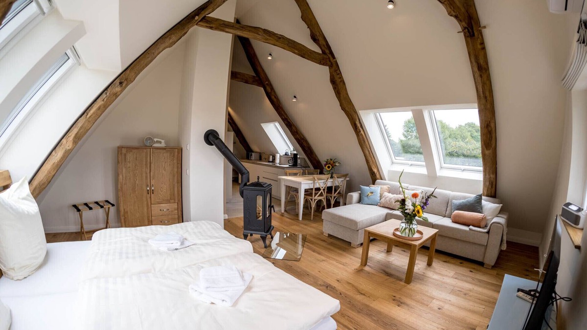 Versmold Apartment | Zum Heuerling, vacation apartment Leinenstube with sauna