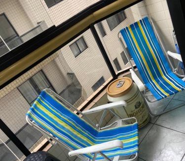 Tupi Apartment | 074 Cantinho da Praia - 1 quarto c/varanda - 200 m da praia - WI FI e com área de lazer - PISCINA e Salão de Jogos e ESTACIONAMENTO GRATUITO