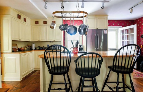 Stowe Area House | 1820 House Mtn Rd: Hot Tub, Fire Pit & Walk to Rec Path