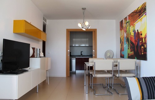 Mil Palmeras Apartment | 1st line, terrace with sea view and swimming pool For 2 people