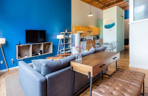 Downtown Apartment | 2 Bedroom Historic Brick Getaway with Wifi