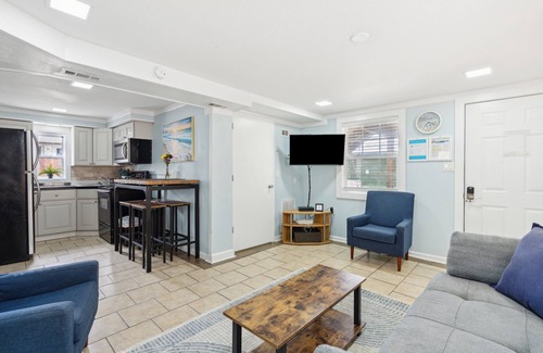 Folly Beach Apartment | 23 Center St - Sunny Side Down - Ideal Center Location Walkable to Pier and Restaurants